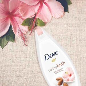 DOVE CARING BATH ALMOND CREAM WITH HIBISCUS - 750ML